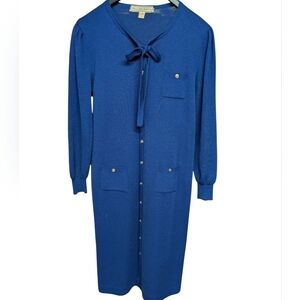 Fallani Knits Vintage Wool Blend Sweater Dress Made in Italy Size 12